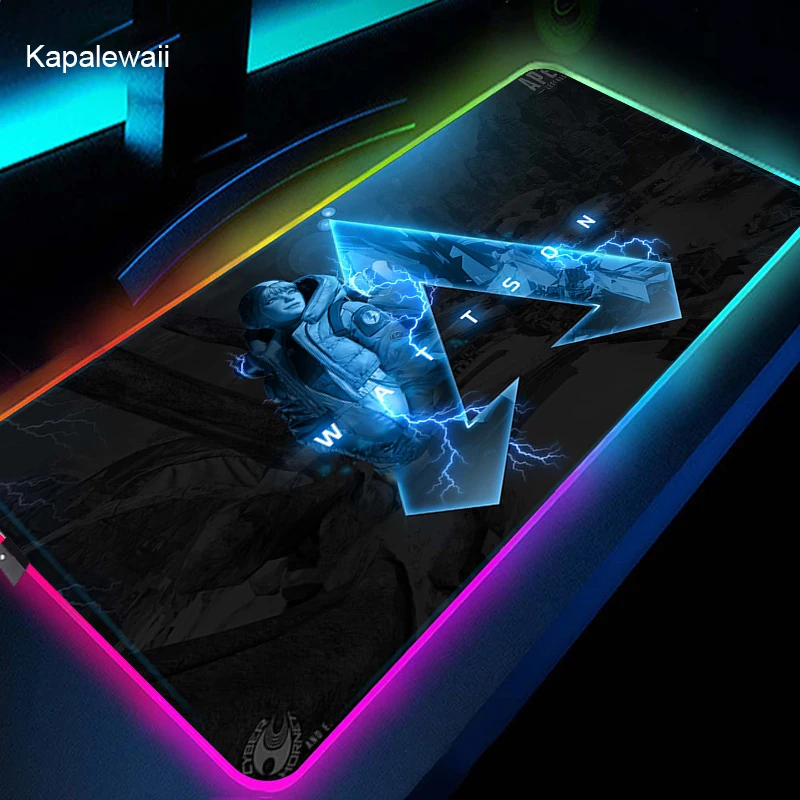 

Large Game Apex Legends RGB Gaming Mouse Pad Gaming Mousepad LED Mause Pad Gamer Carpet Mause Pad PC Desk Pad Mat With Backlit