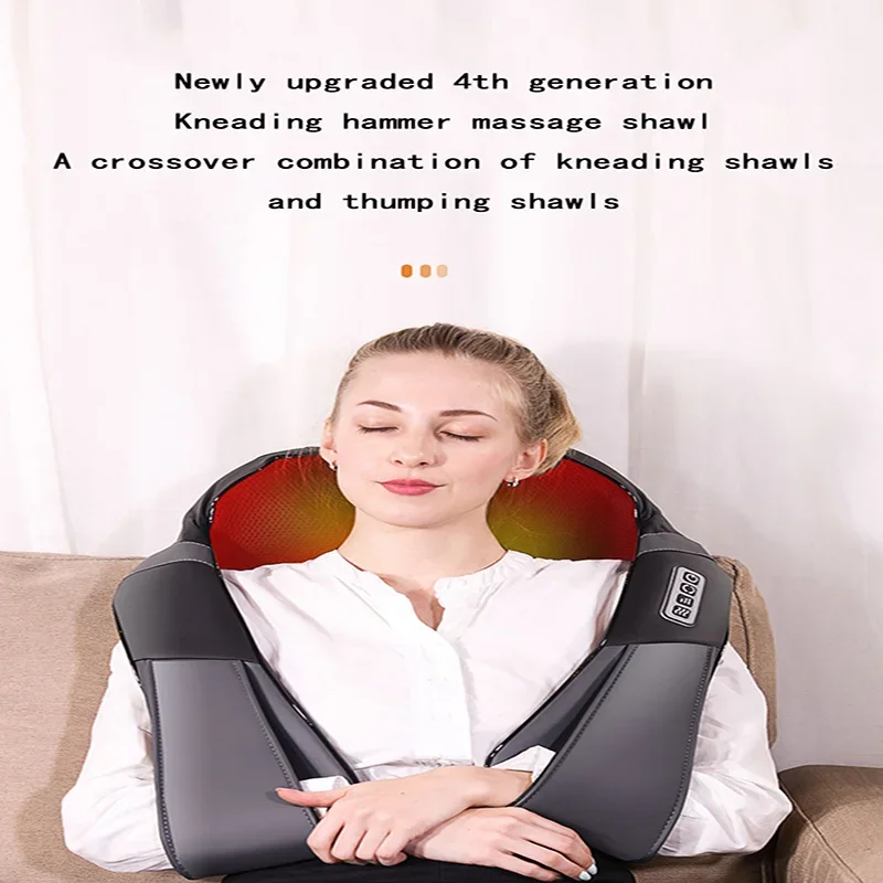 Массажер для шейного отдела позвоночника шеи спины талии плеч разминания шаль