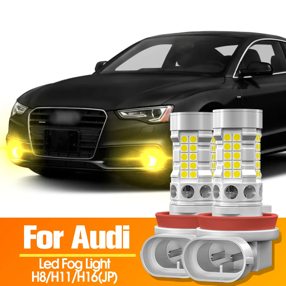 2 Шт. H8 Светодиодные Противотуманные Фары Canbus Без Ошибок Для Audi A4 B8 B9 A3 8v A5 2012-2017
