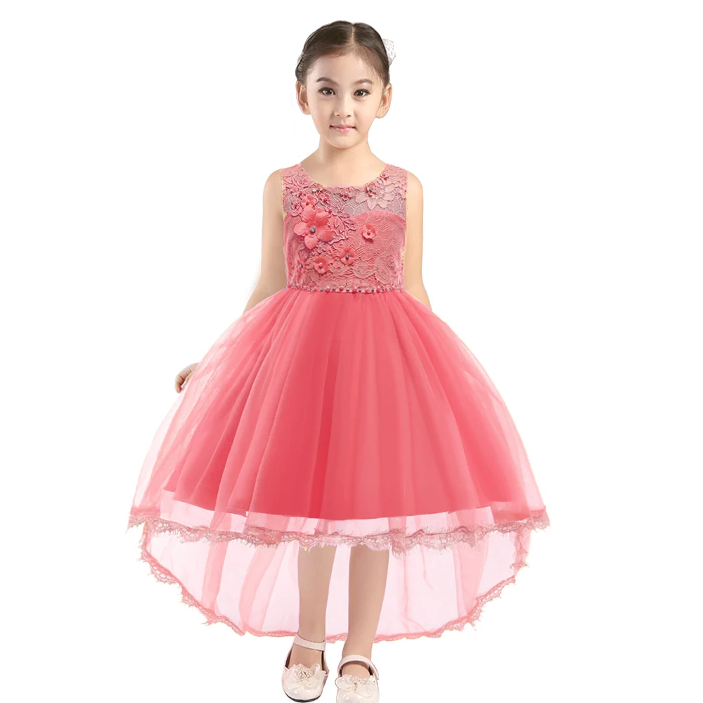 

Hot Wholesale Clothes Formal Dress For Girls Lace Pageant Ball Gowns Birthday Party Children Princess Dresses Girl 10 12 Years