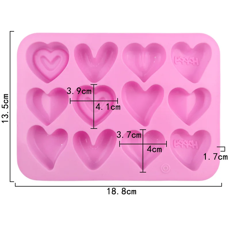 

Силиконовая форма для шоколада сердце
