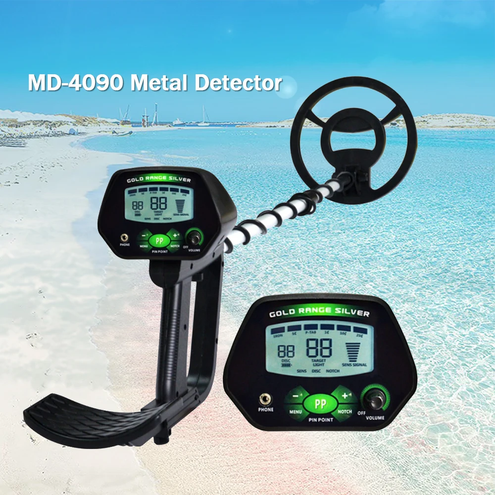 

MD-4090 Metal Detector Underground Gold Detector Metal Length Adjustable Treasure Hunter Seeker Portable Hunter Detector