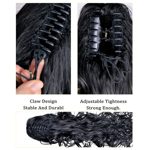 Синтетические кудрявые накладные волосы BUDABUDABUDA для конского хвоста