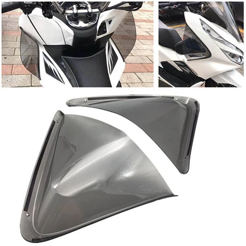 

Modified Motorcycle PC Front Left Right Side Leg Guard Legshield Deflectors Wind Cover For-Honda PCX 125 150 2018-2020