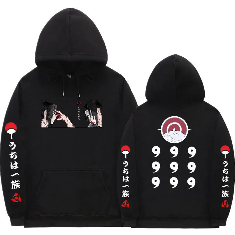 

Anime Naruto Hoodie Large Size Loose Harajuku Sweater Men and Women Anime Hoodies Streetwear Fashion Hoodie Men