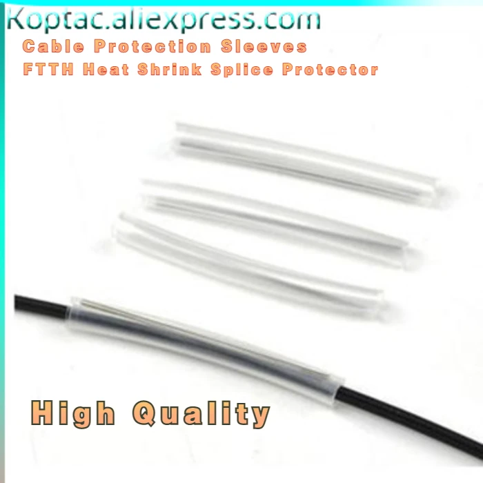 500 шт./лот 40 45 60 мм Высококачественные Защитные муфты для кабеля FTTH термоусадочные