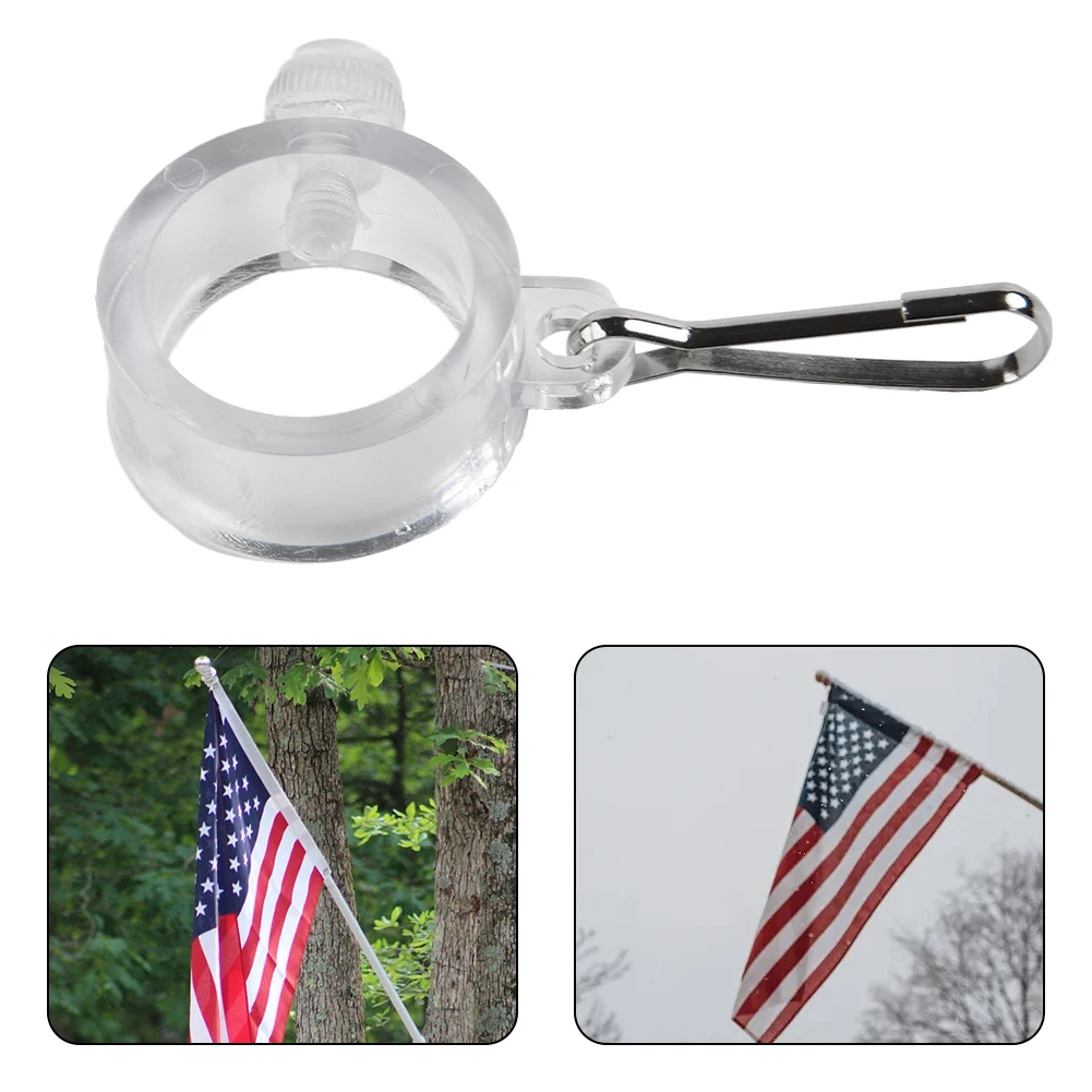 

Flag Retaining Ring Flagpole Rotating Ring Flagpoles Light And Durable PVC Plastic Rotating Anti-wrap 100% Brand New