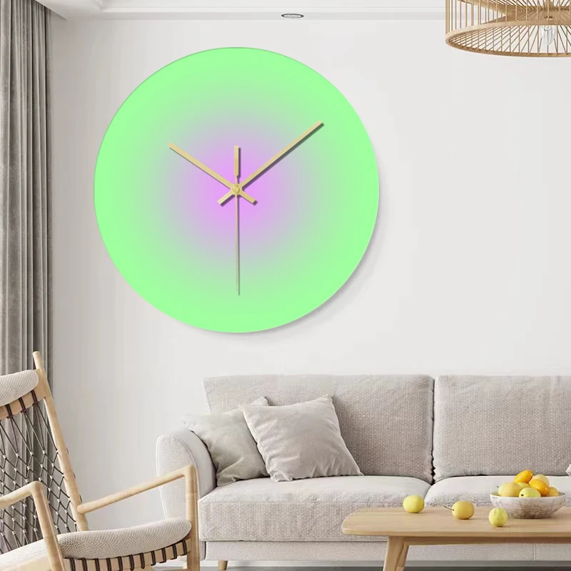 

New 12 Inch Nordic Romantic Starry Sky Wall Clock Bedroom Living Room Creative Decoration Mute Glass Circular Quartz Wall Clocks