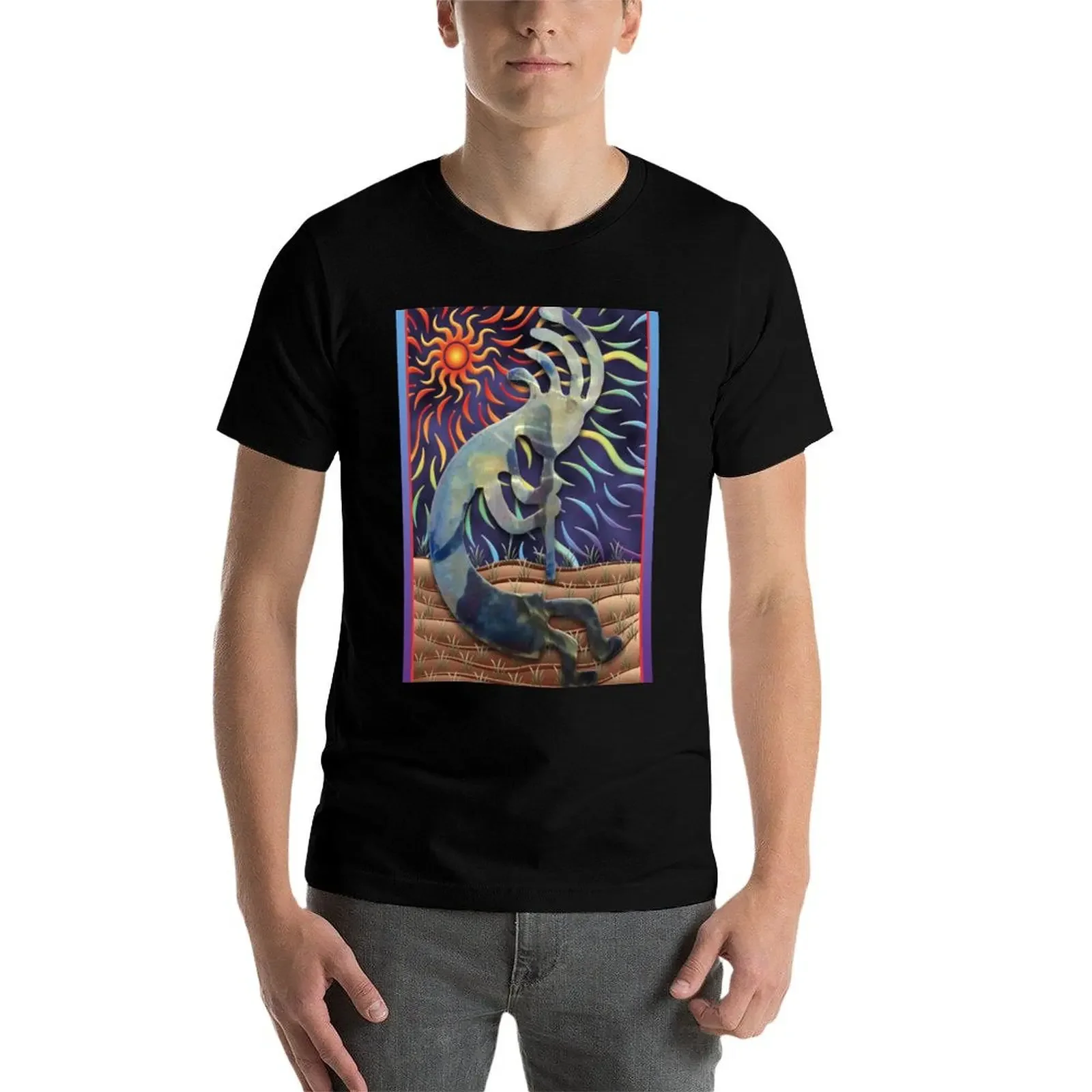 Мужская футболка Kokopelli весенняя хлопок