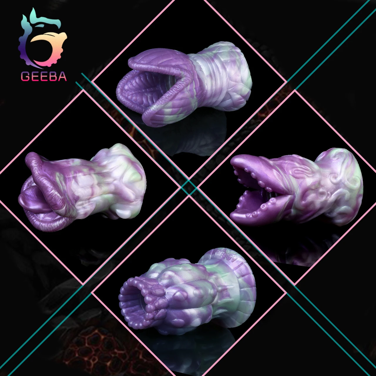 GEEBA маленький силиконовый мужской мастурбатор фэнтезийный пенис-строкер