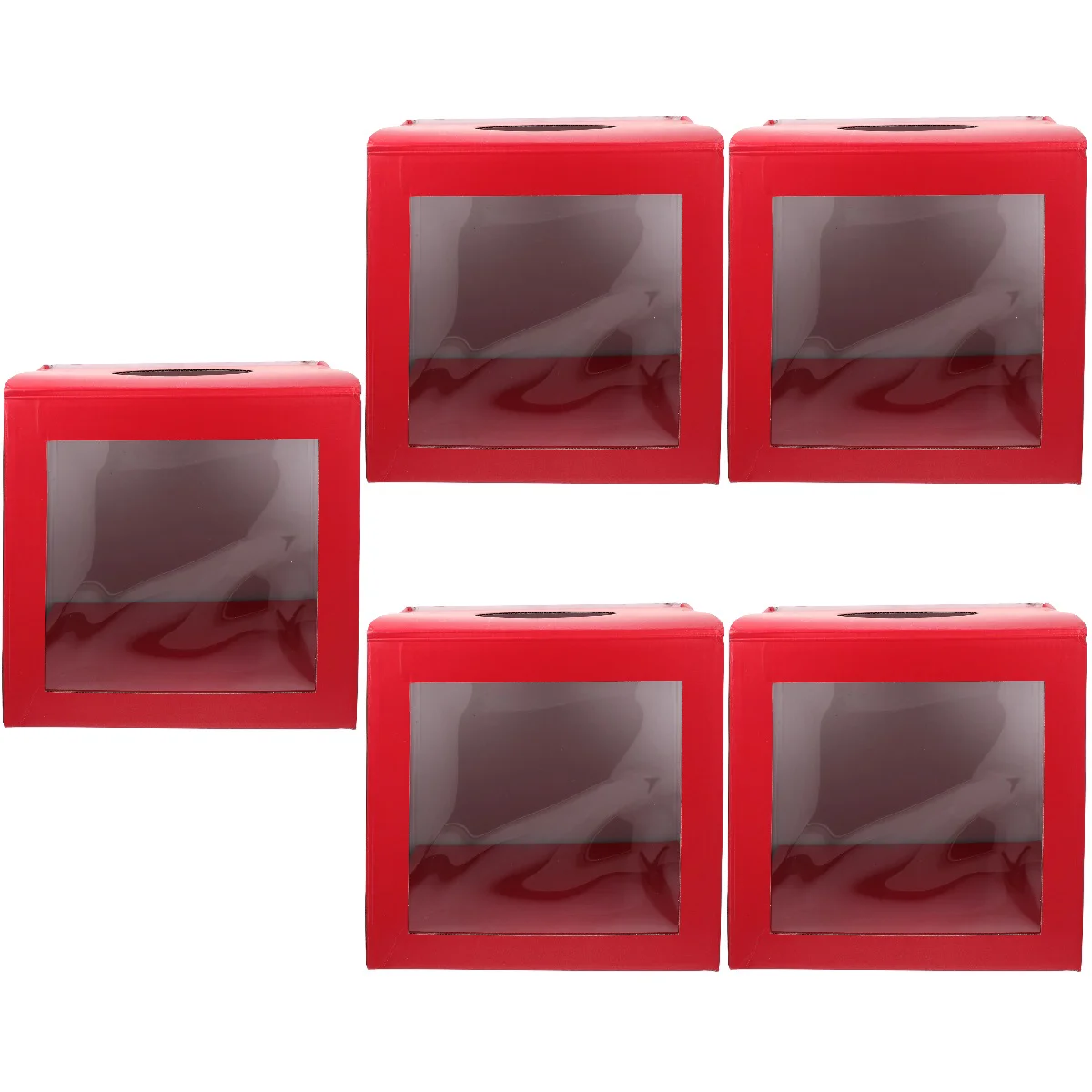 

5pcs Party Game Ticket Box Square Raffle Game Box Multi-functional Ticket Box Game