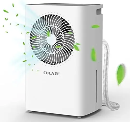 

Sq. Ft 30 Pint Dehumidifier, Dehumidifiers for Home Basement with Drain Hose, COLAZE Dehumidifiers for Large Room with Auto or M