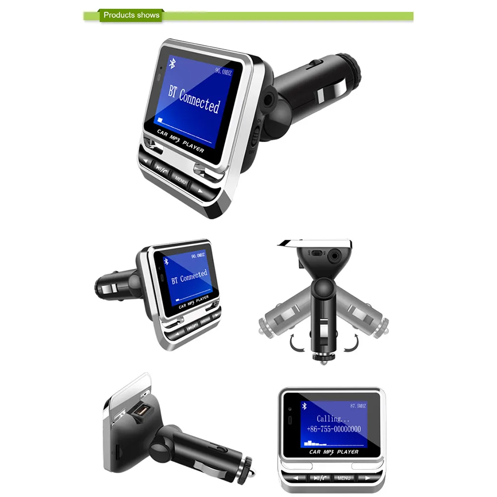 

1 * FM12B FM Transmitter Car Mp3 Bluetooth Player Multi-function Card Remote Control Car Charger USB Music Player