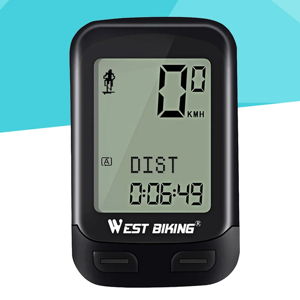 

1 Pc Bike Computer Waterproof 5 Language Noctilucent Stopwatch for Bike