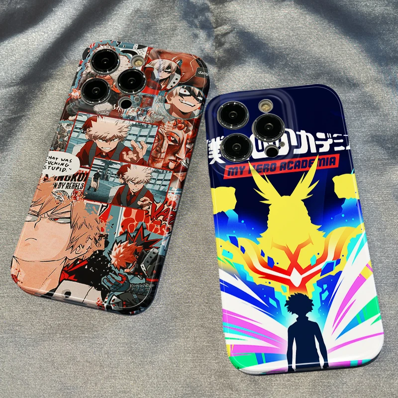 

Anime Hot My Hero Academia Phone Case For iPhone 14 13 12 Mini 11 Pro Max X XR XS MAX SE 2020 8 7 Feilin silky feel Cover