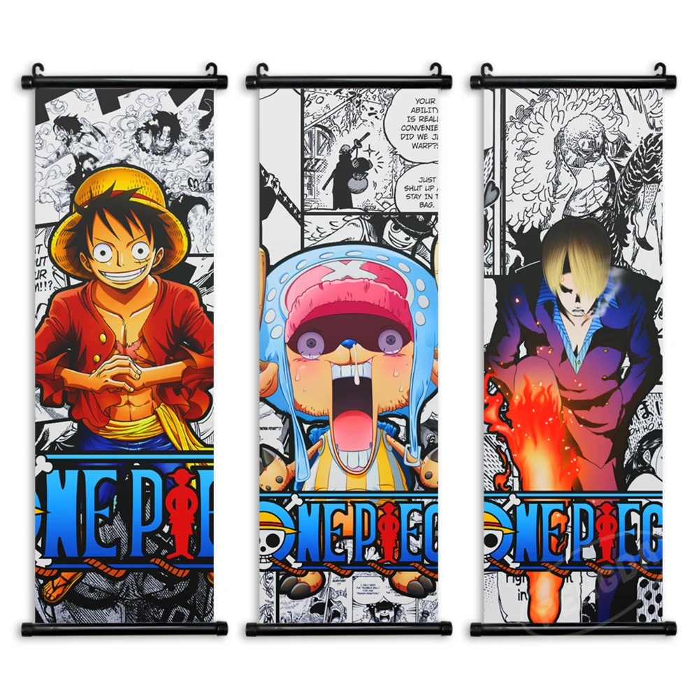 

Comics Roles Nami Pictures Luffy Hanging Painting One Piece Scroll Canvas Poster Anime Sanji Prints Home Decor Wall Art Boy Gift