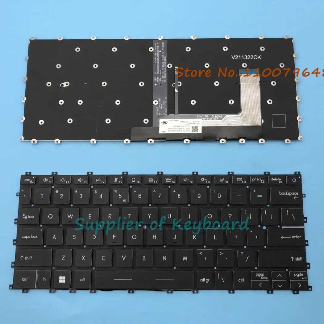 НОВИНКА для MSI Modern 14 C12M C13M C12MO MS-14J1 V 211322 БК1 В CJ Английская клавиатура ноутбука CK с