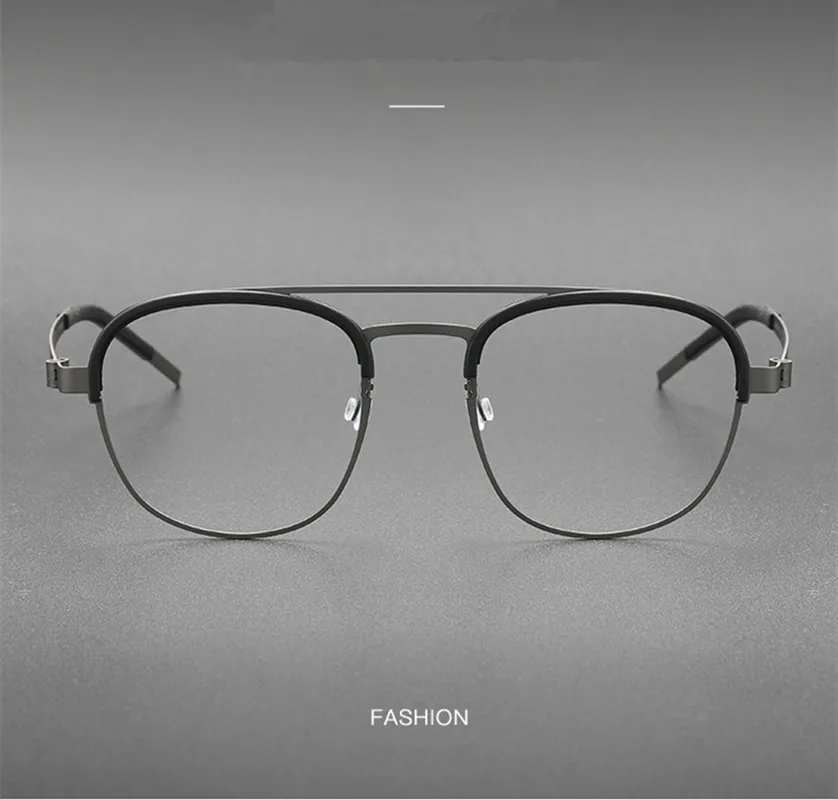 Данияский бренд двойной луч титановая оправа для очков мужские и женские