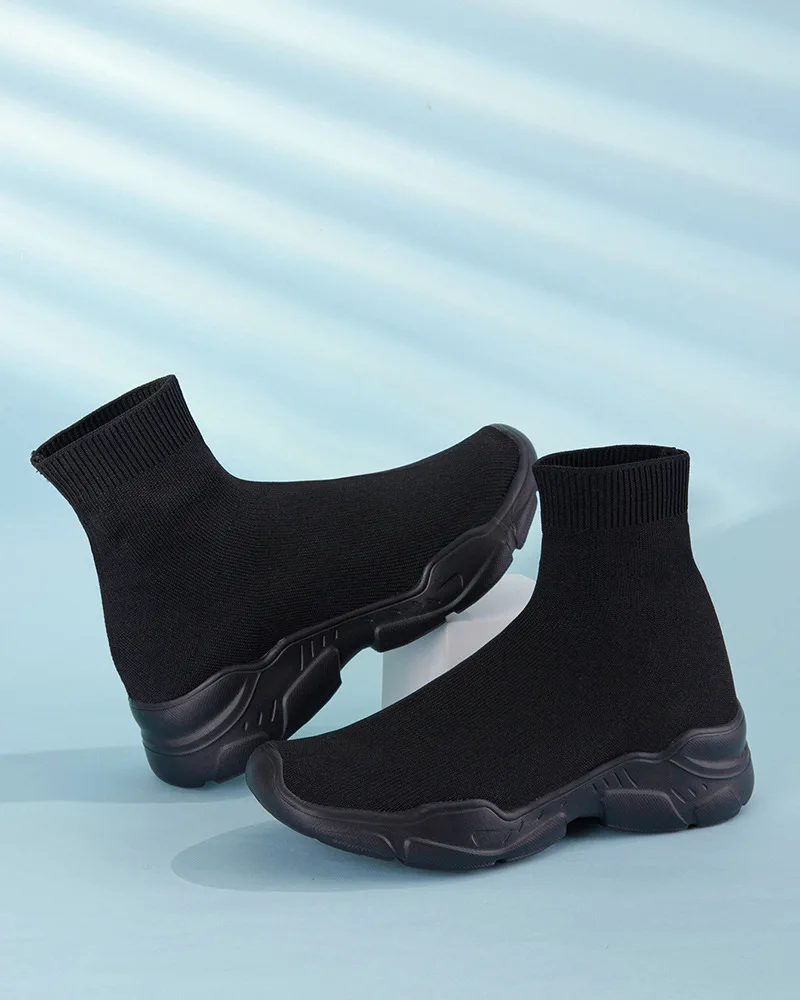 Women's Boots Autumn Winter Ankle Sock Boots Female Slip On Platform Casual Shoes High Quality Fashion Sports Size 35-42