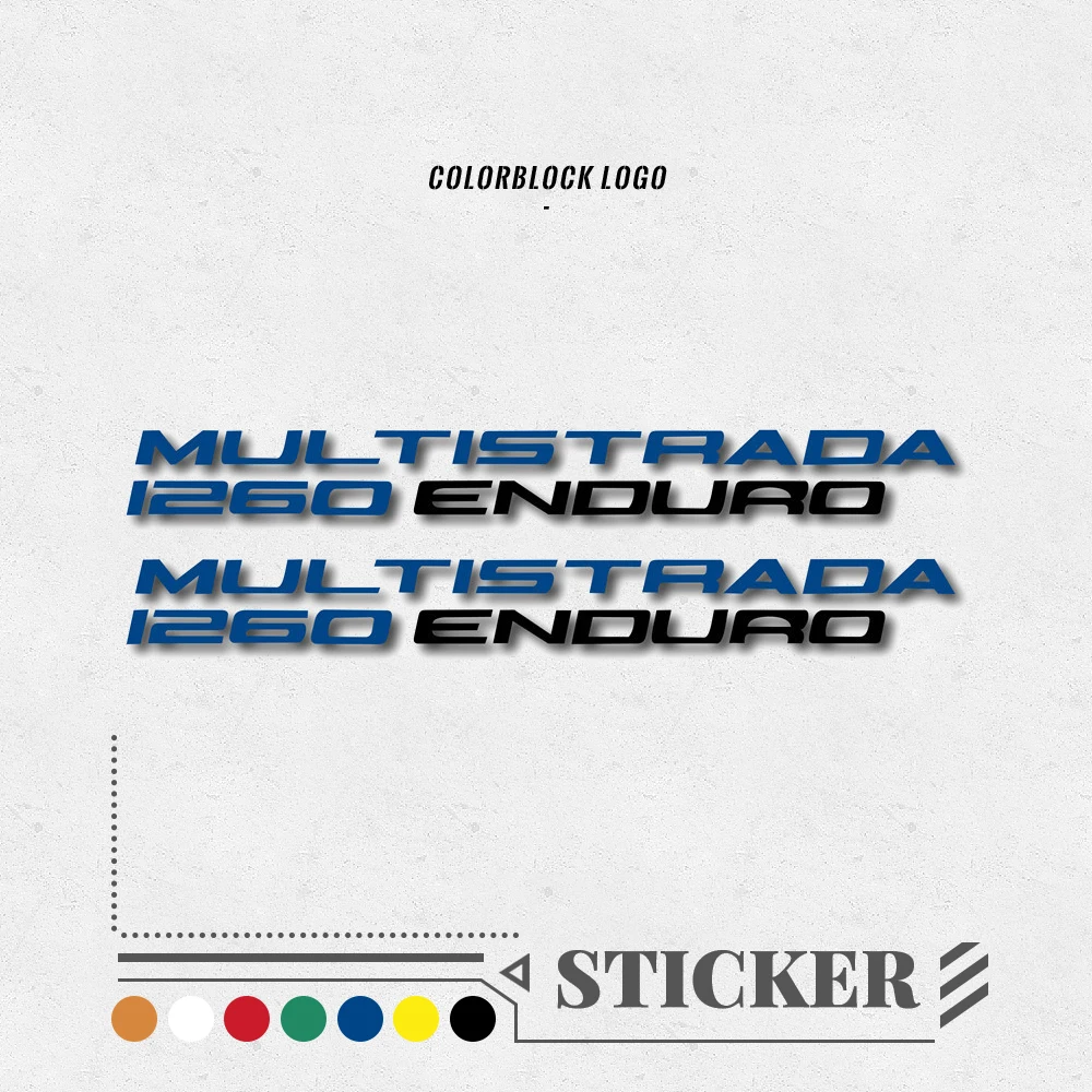 

Motorcycle Body Helmet Fuel Tank Waterproof Logo Stickers For Ducati Multistrada 1260 Enduro 1260S Crosstourer MTS 1260
