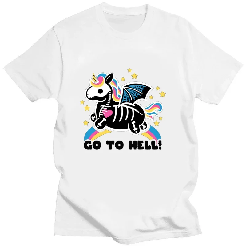 Забавные футболки с графическим рисунком футболка скелета лошади Go To Hell женская