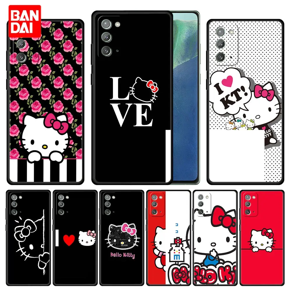 

Hello Kitty Flower Red Cool Case for Samsung Galaxy Note 20 10 9 8 S21 S20 FE Plus Ultra Lite 4G 5G Full Style Phone Thin Casing