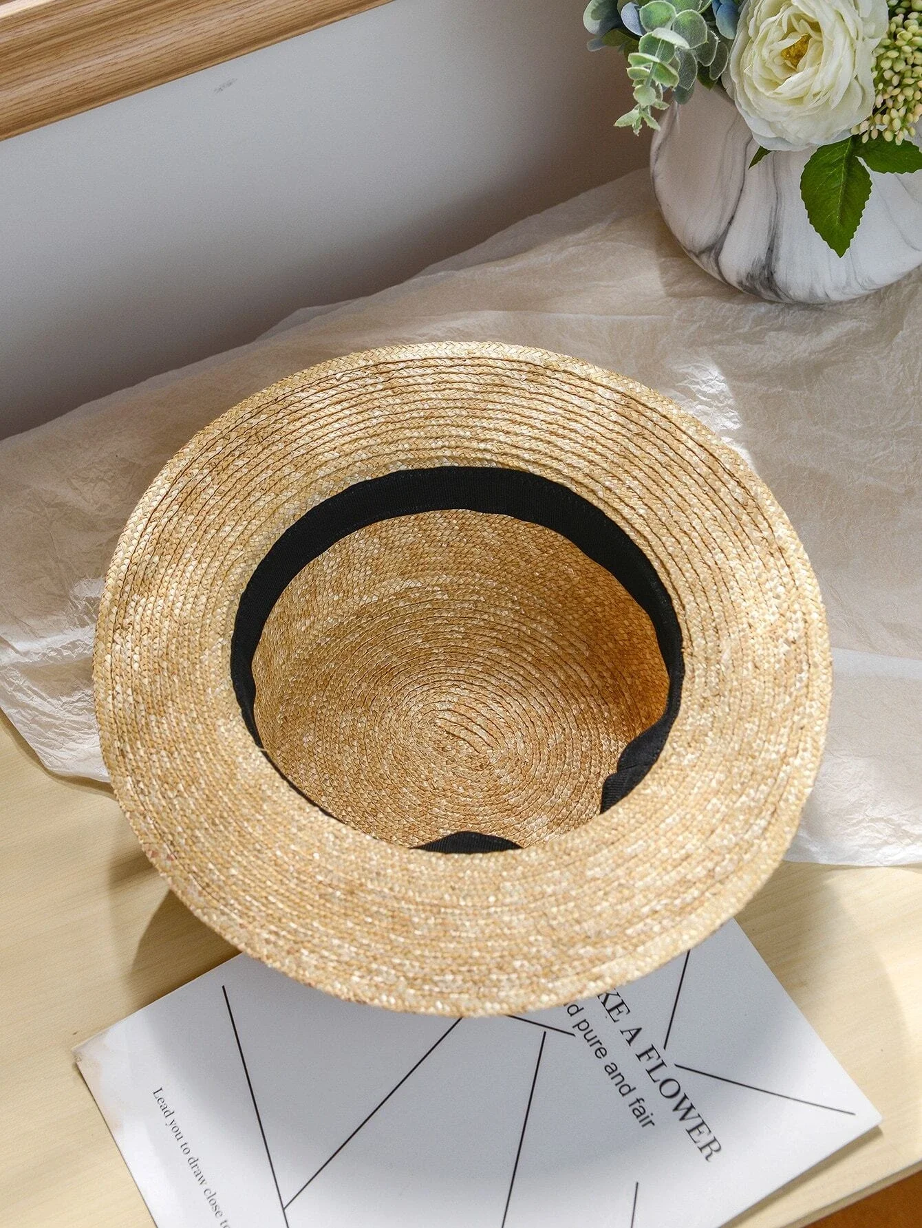 

Hats gorras sombreros capshat Tape Decor Straw Hat beach