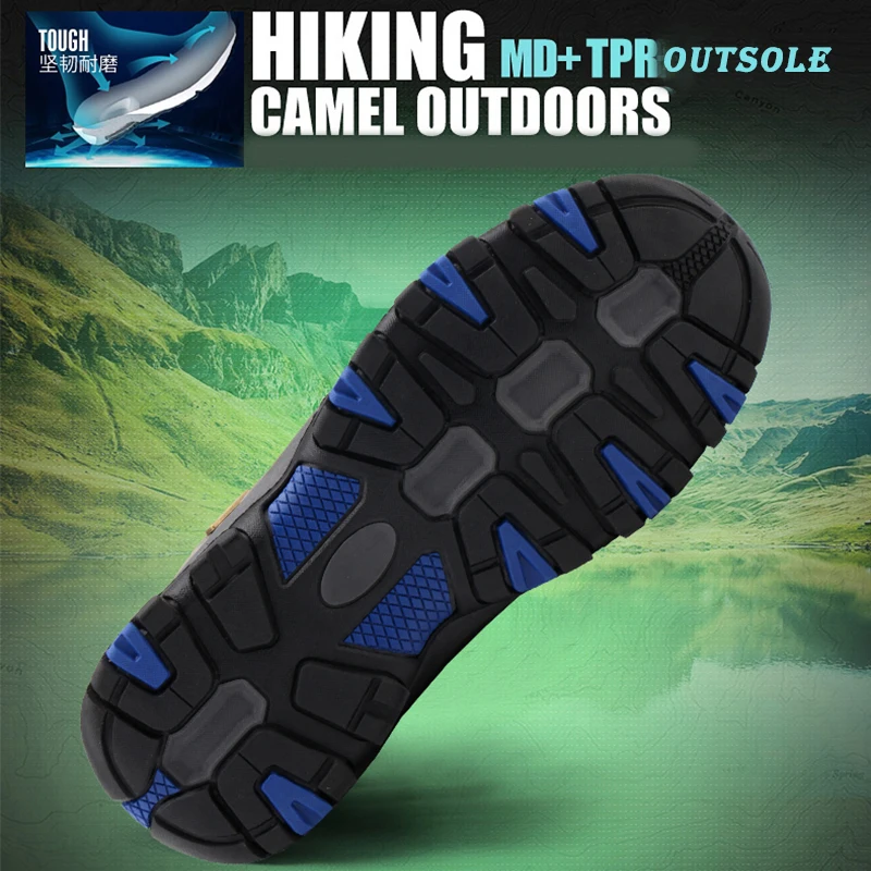 JIEMIAO Men Hiking Shoes Outdoor Mountain Climbing Hiking Boots Women Sneakers Tactics Hunting Trekking Shoes