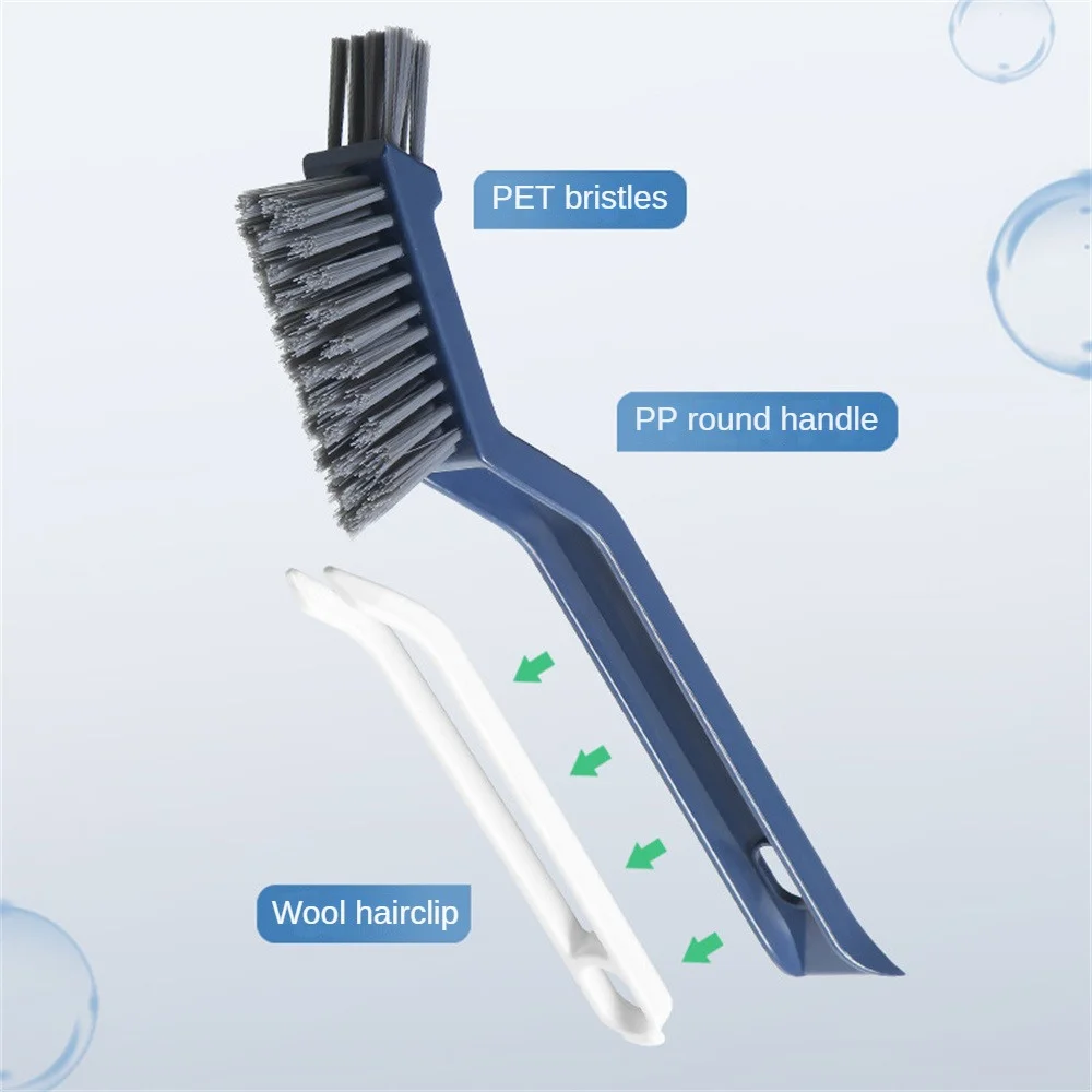 

V-shaped Bristles Kitchen Cleaning Brush Avoid Moisture Integrated Design Washing Cup Brush Plastic Gapcleaning Brush Durable