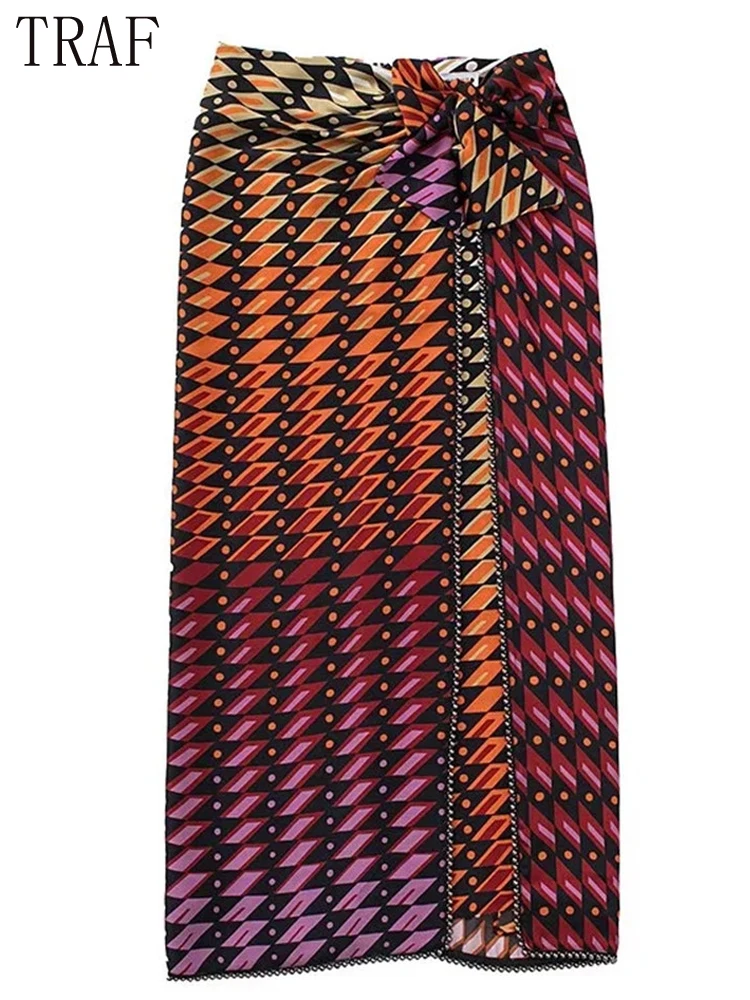 Юбка-карандаш Женская плиссированная средней длины с завышенной талией и