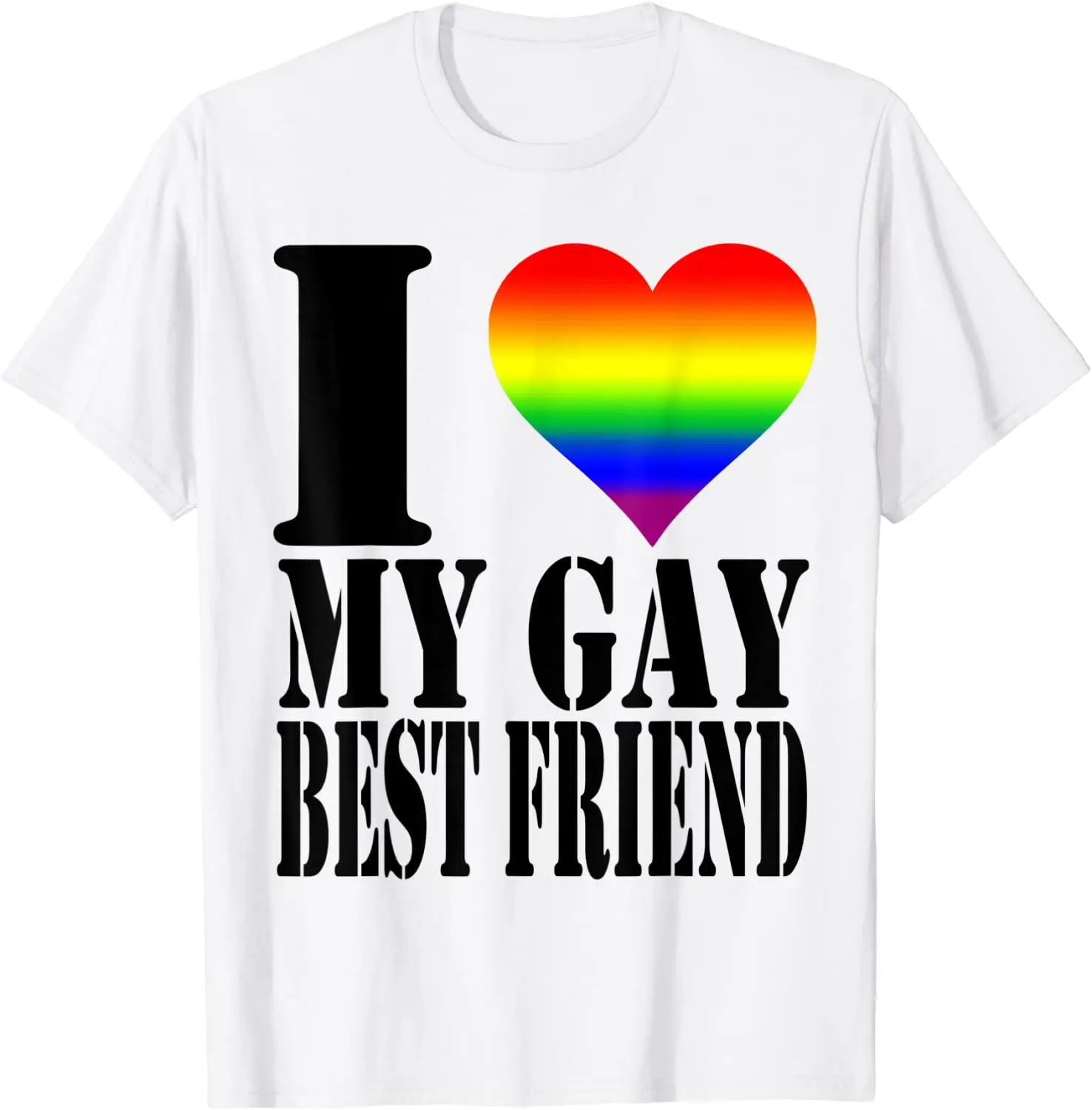 

Рубашка с радужным флагом «Я люблю мою гей-лучшую подругу», GBLTQ Pride