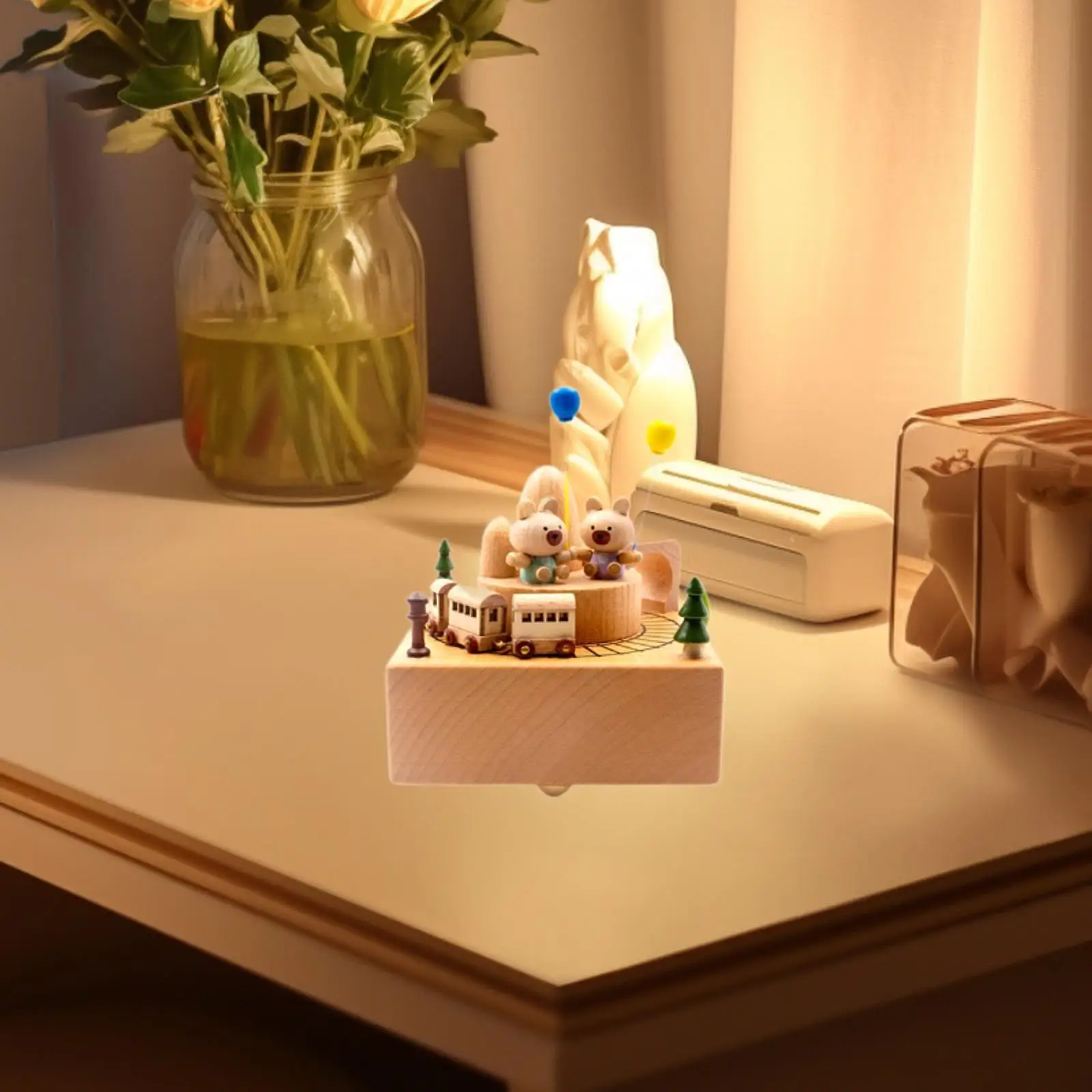 Деревянная музыкальная шкатулка декор аксессуары подарок на день рождения