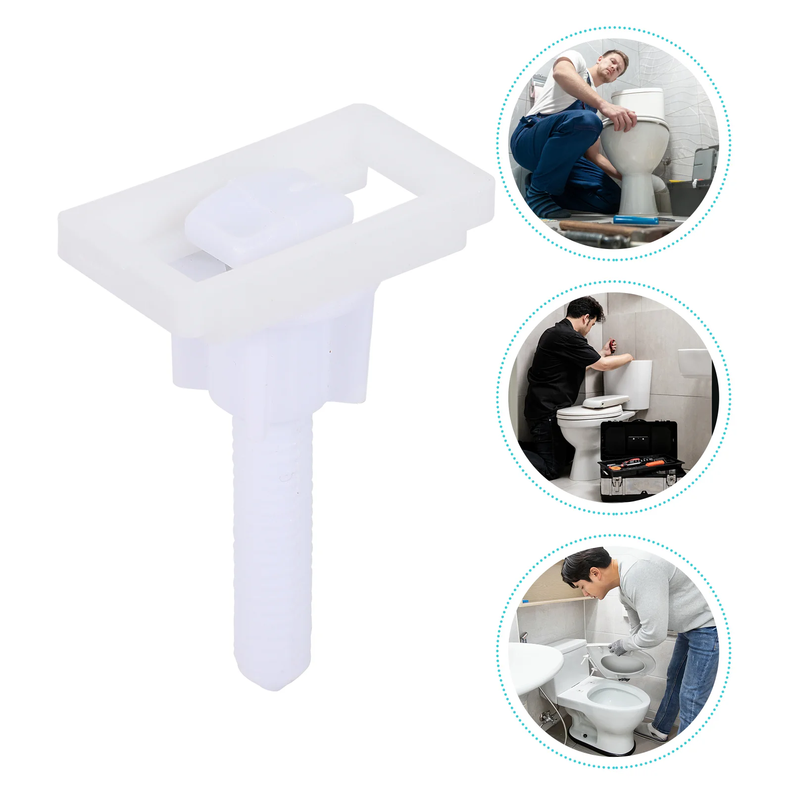 

2 Sets Toilet Seat Bolts Screw Fitting Kit Practical Toilet Replacement Parts