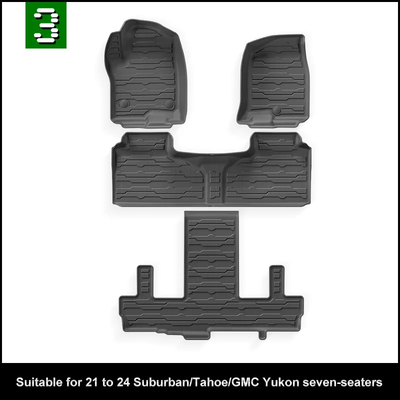 Для Suburban Tahoe GMC Yukon 21-24 Автомобильный коврик в багажник TPE Коврики для ног