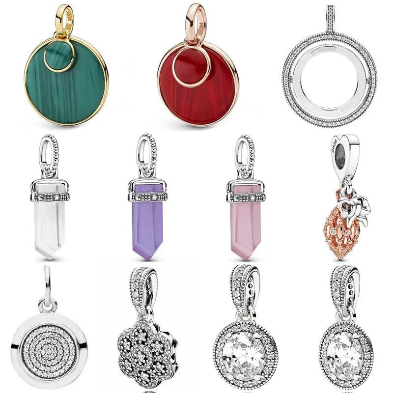 

Green & Red Beautifully Different Murano Crystal Amulet Pendant Bead 925 Sterling Silver Charm Fit Fashion Bracelet Diy Jewelry