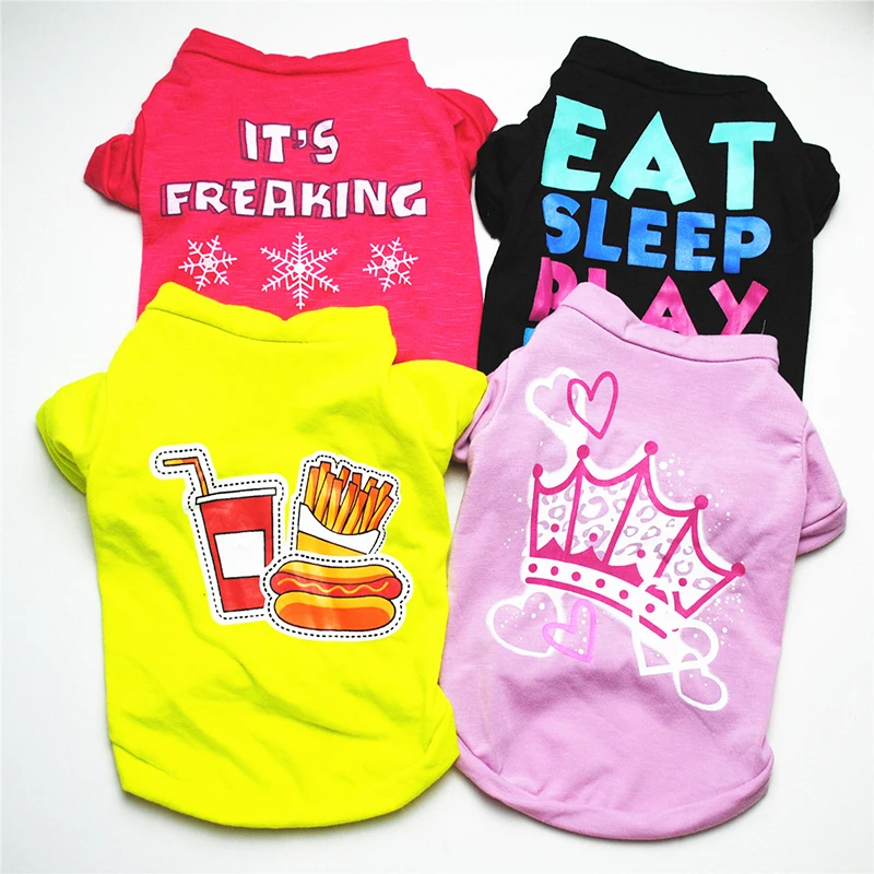 

Cheap Dog Clothes Cute Dog Vest Shirt Pet Clothing for Dogs Costume Cotton Puppy Pet Clothes for Small Dogs Outfits Ropa Perro