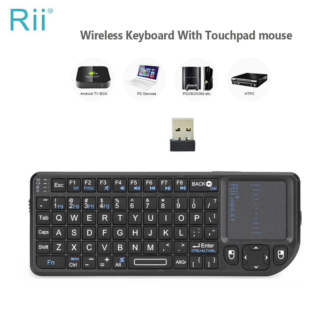 English/ru/es/fr Keyboards With Touchpad For Android Tv Box/pc/laptop