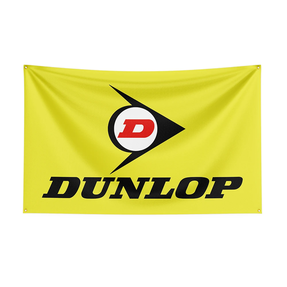 

90x150cm Dunlops Flag Polyester Printed Racing Car Banner For Decor1