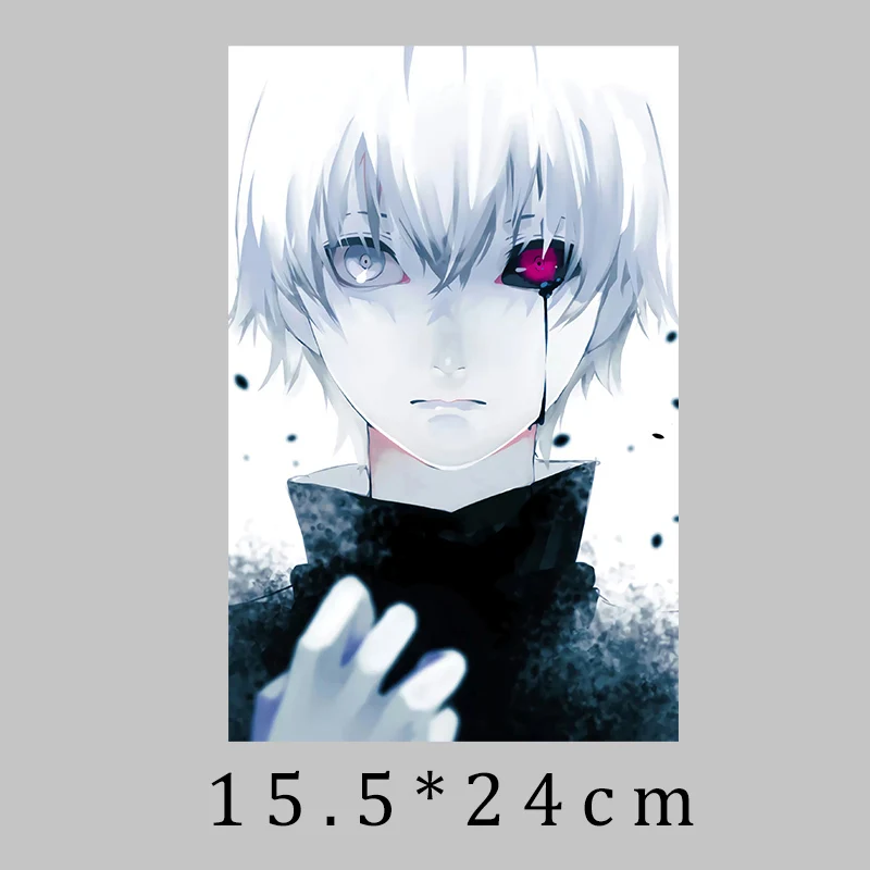 Мультяшные аниме Токийский Гуль канеки Кен теплопередающие наклейки боди арт