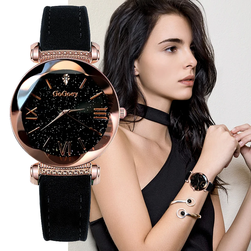 

Women's Watches Gogoey Watch women Ladies Starry Sky Wristwatch Quartz For Women montre femmesaati reloj mujer horloges vrouwen