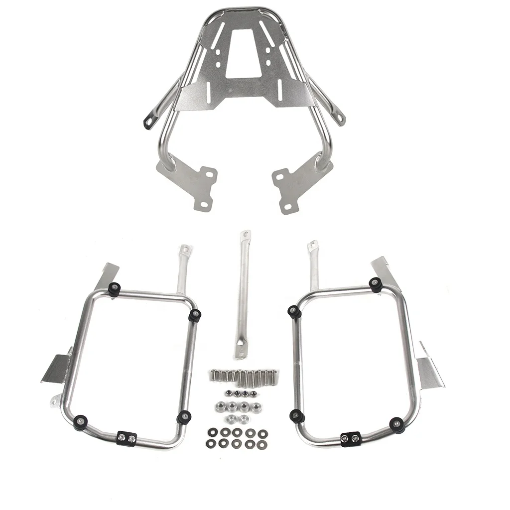 

304 Stainless Steel Three Box Bracket/Silver Motorcycle Luggage Rack side bracket tail Bracket for HONDA CB500X