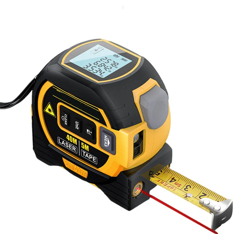 

Laser Distance Meter Measuring Laser Tape Measure Digital Laser Rangefinder Digital Electronic Roulette Stainless 5m Tape Ruler