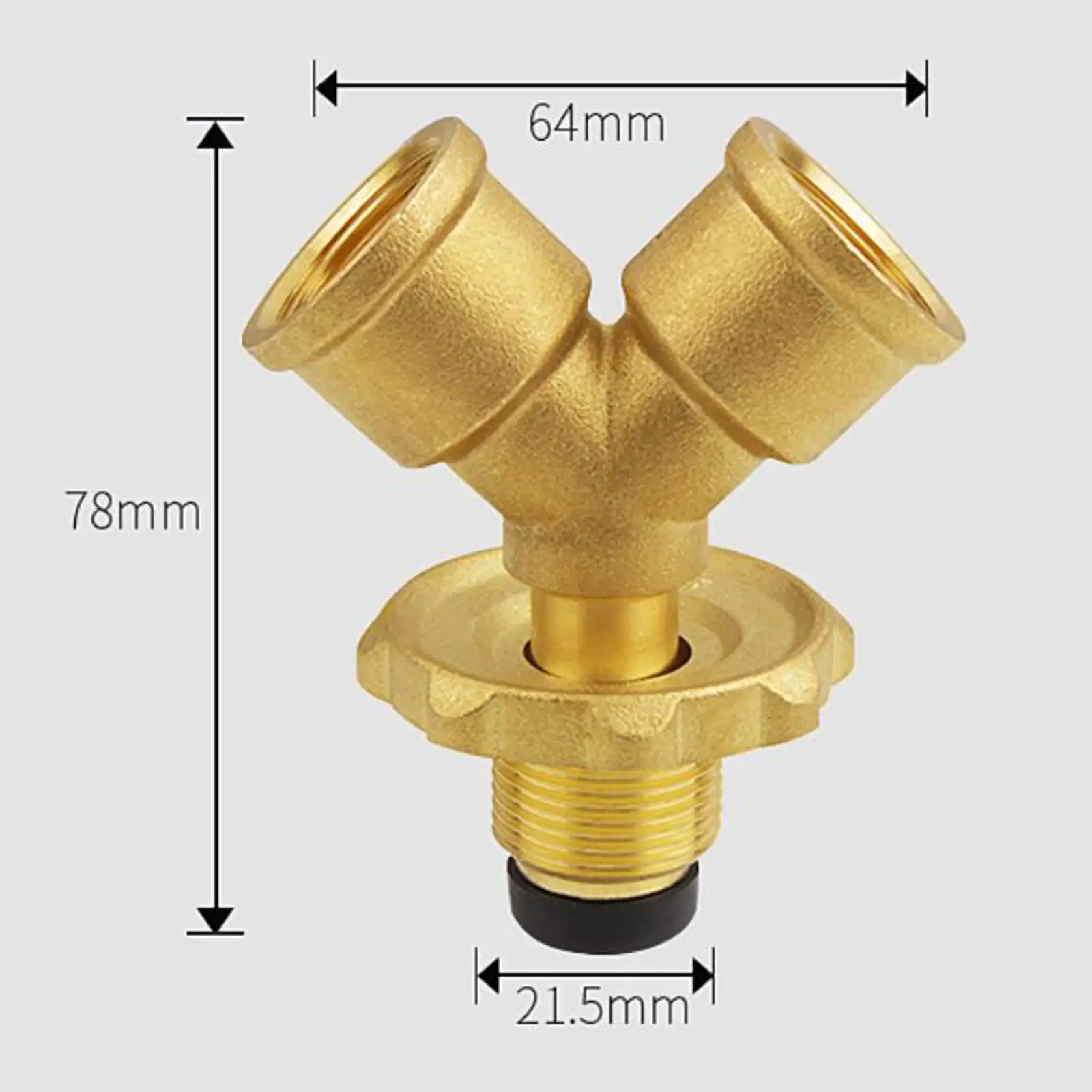 Адаптер для разветвителя пропана с запорным клапаном металлический