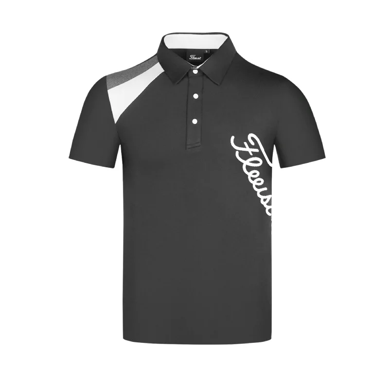 2023 New Product Spring-Summer Golf Short-Sleeved Outdoor Quick-Drying Men's Loose Fit Big-Size T-Shirt Golf Uniform