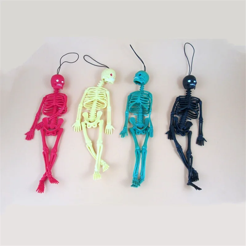 

1Pcs New Tricky and Scary Skeleton Human Skeleton Skeleton Model Children's Prank Halloween Toys Prank Toys 20cm