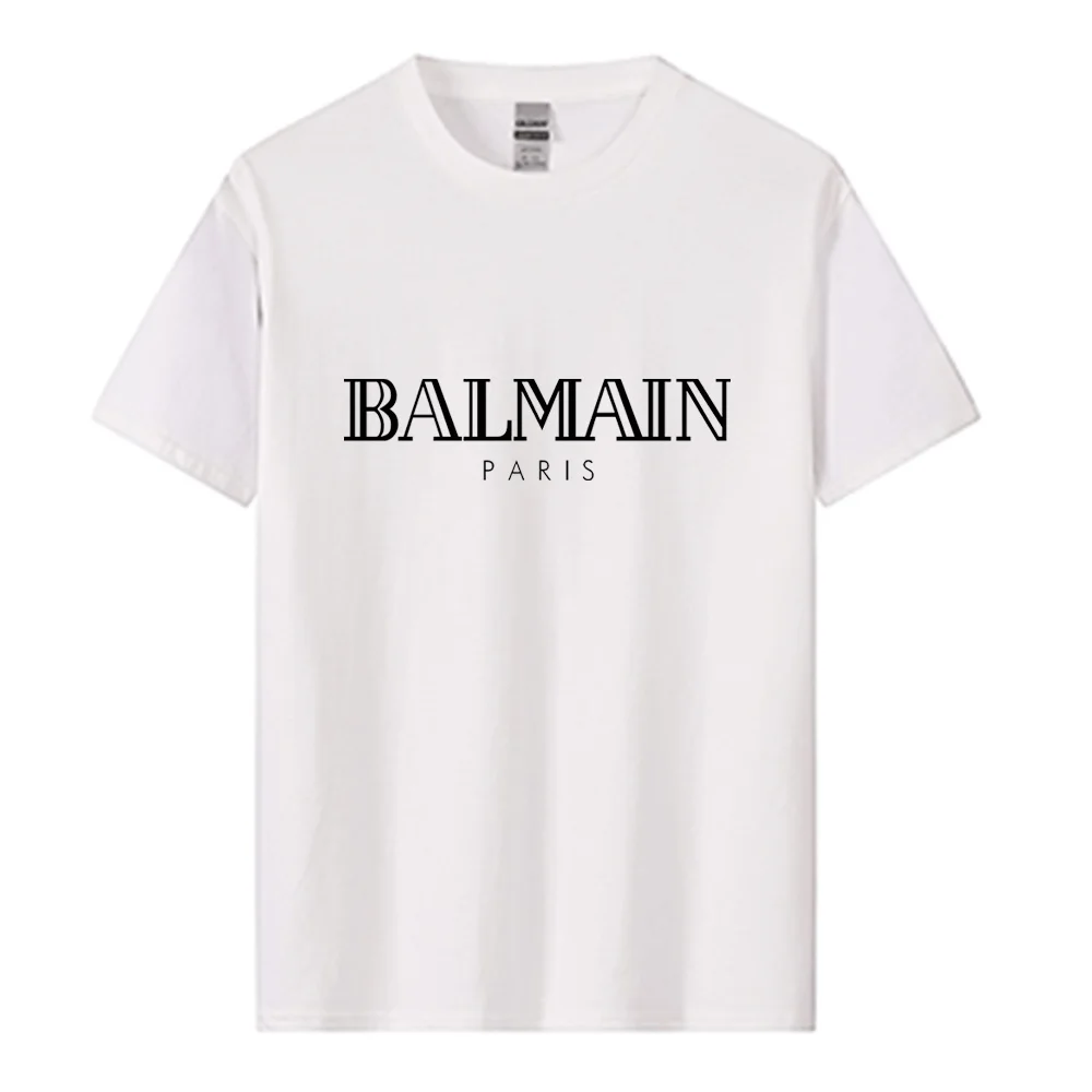 2023 Summer Brand Hot Sale Men's/Women 100% Cotton Print Short Sleeve Gym Quick Dry Unisex Casual Street Fashion Couple T-shirt