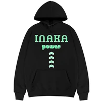 inaka power simple green aesthetic print hoodie mens brand streetwear men women fashion loose hoodies man oversized sweatshirts