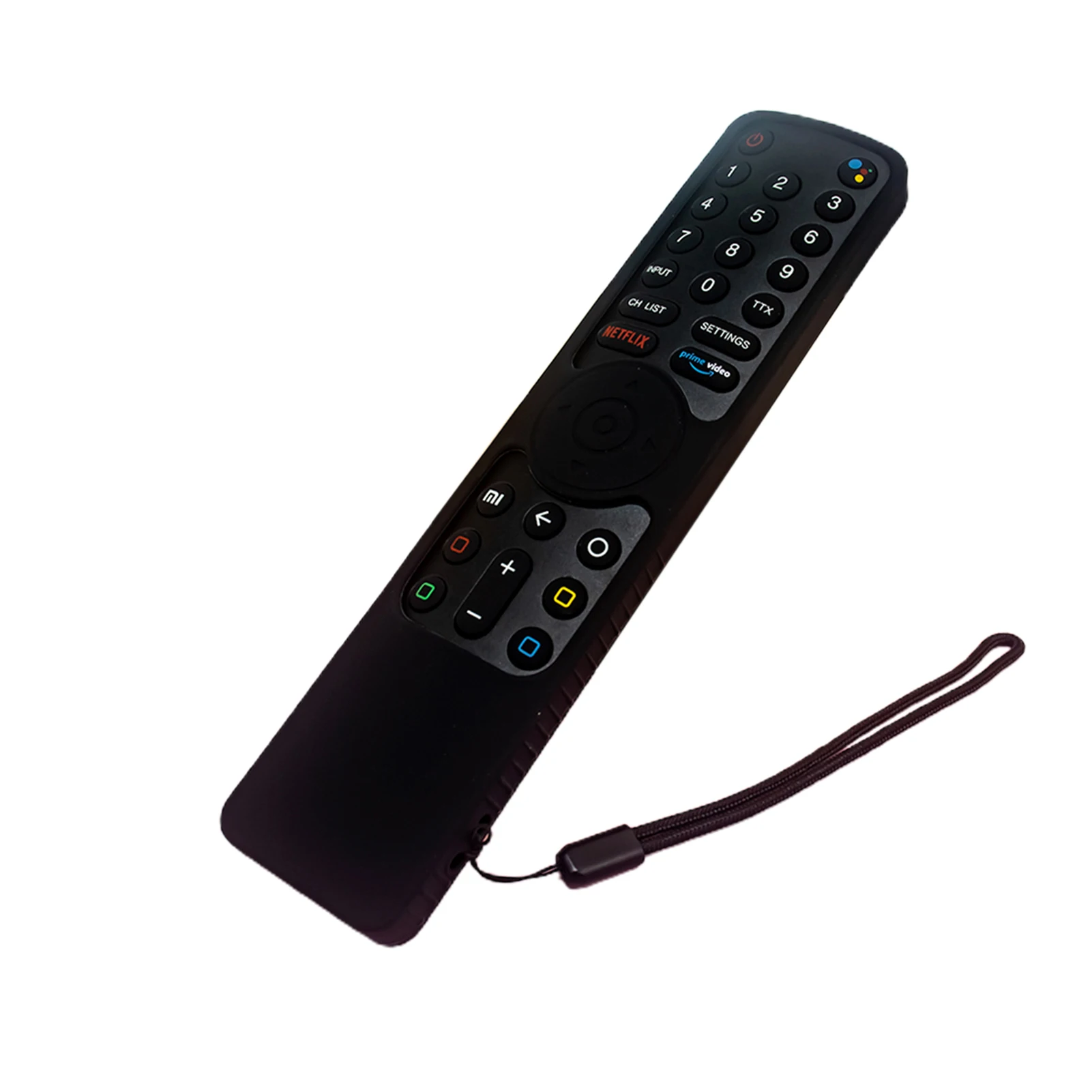 

Protective Case for 4S XMRM-010 X10 Smart TV Voice Remote Control Cover Protector with Anti-Drop Lanyard Silicone Cases