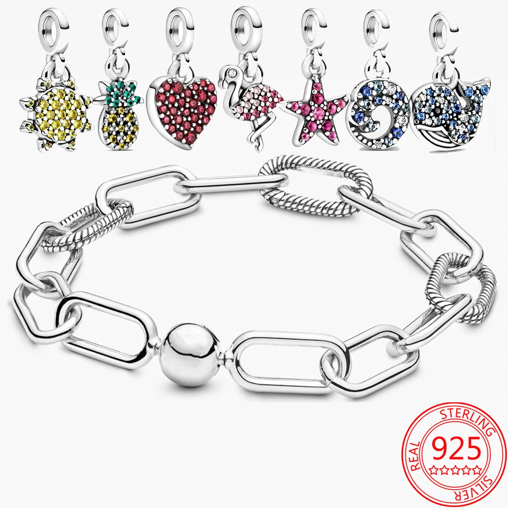 

Authentic 925 Sterling Silver My Love Micro Dangle Charm Fit Original Pandora Me Bracelet Silver Jewelry Women Gift
