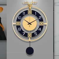 large modern design wall clock luxury silent stylish electronic wall clock pendulum living room furniture horloge murale gift